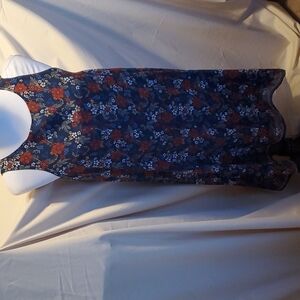 Max Studio Floral Shift Dress SZ SM